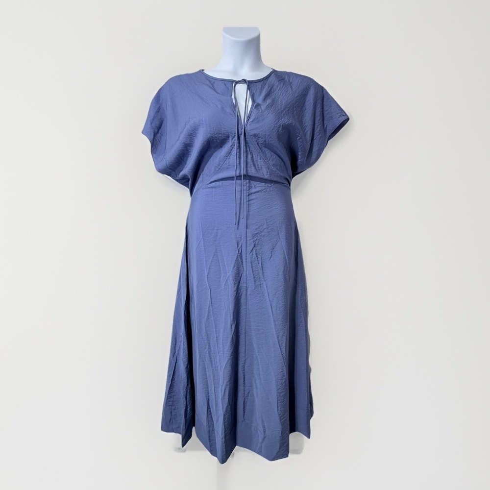 Everlane The Keyhole Dress NEW Size 10 Key Blue Sustainable Granola Maxi Minimal